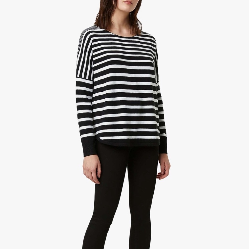 New French Connection Soft Striped Sweater Size M